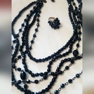 White House Black Market necklace and bonus ring